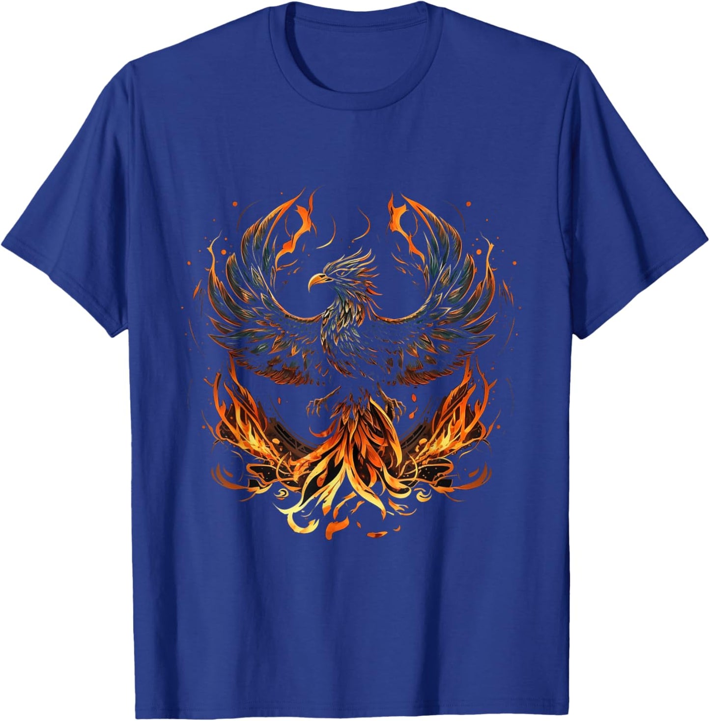 Phoenix Fire Phoenix Bird Reborn Firebird Rising Phoenix T-Shirt - T-Shirt | Royal
