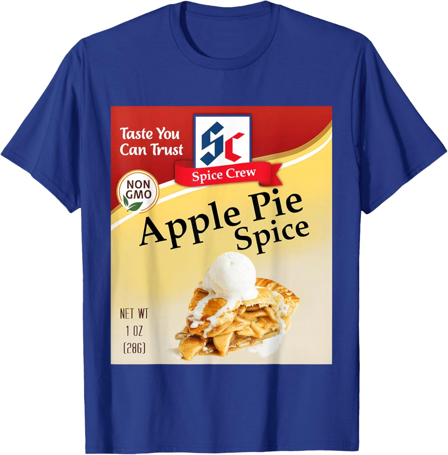Apple Pie Spice Condiment Costume Holiday Spice Costumes T-Shirt - T-Shirt | Royal