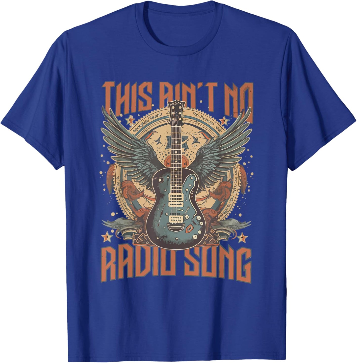 Radio Song | Mockingbird Crow Country Music T-Shirt - T-Shirt | Royal