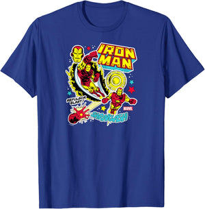 Iron Man - Stickers T-Shirt - T-Shirt | Royal