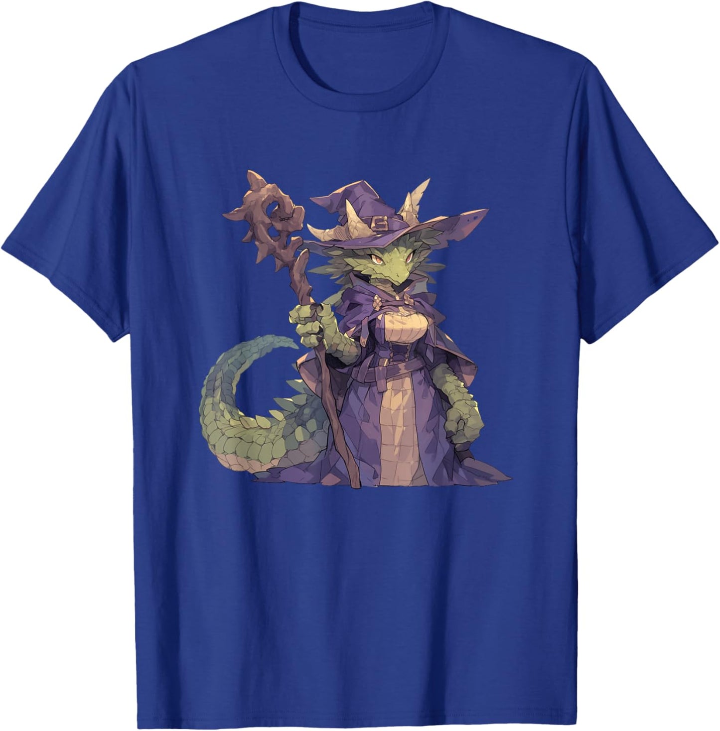 Dragon Dressed As Witch - Dragon Halloween T-Shirt - T-Shirt | Royal