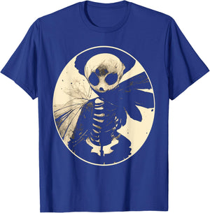 Dark Art Fairycore Butterfly Skeleton T-Shirt - T-Shirt | Royal