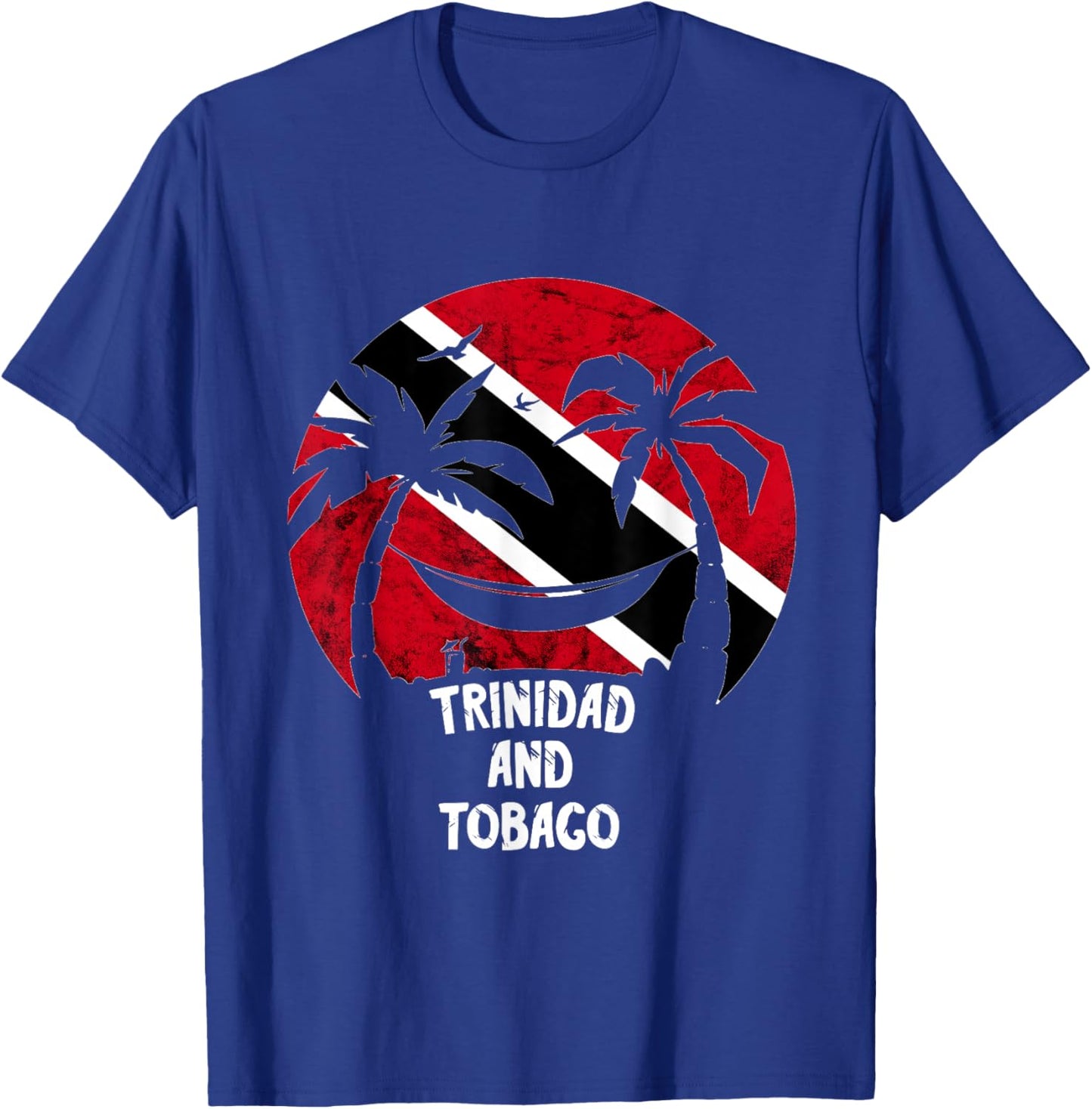 Trinidad And Tobago Flag Hammock Summer Trinidadian Roots T-Shirt - T-Shirt | Royal