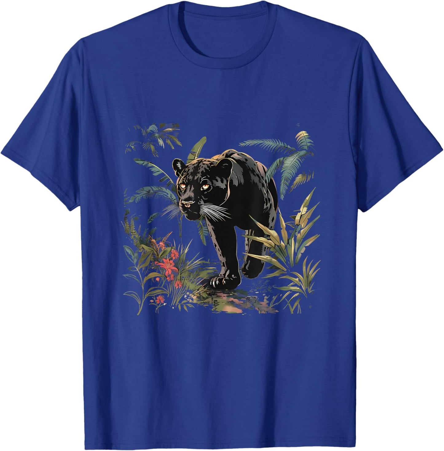 Panther Wildlife Nature Jungle Animal Art Panther Lover T-Shirt - T-Shirt | Royal