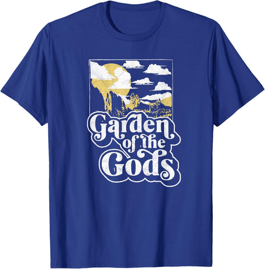 Garden of the Gods Colorado Vintage 80s Climbing Graphic T-Shirt - T-Shirt | Royal