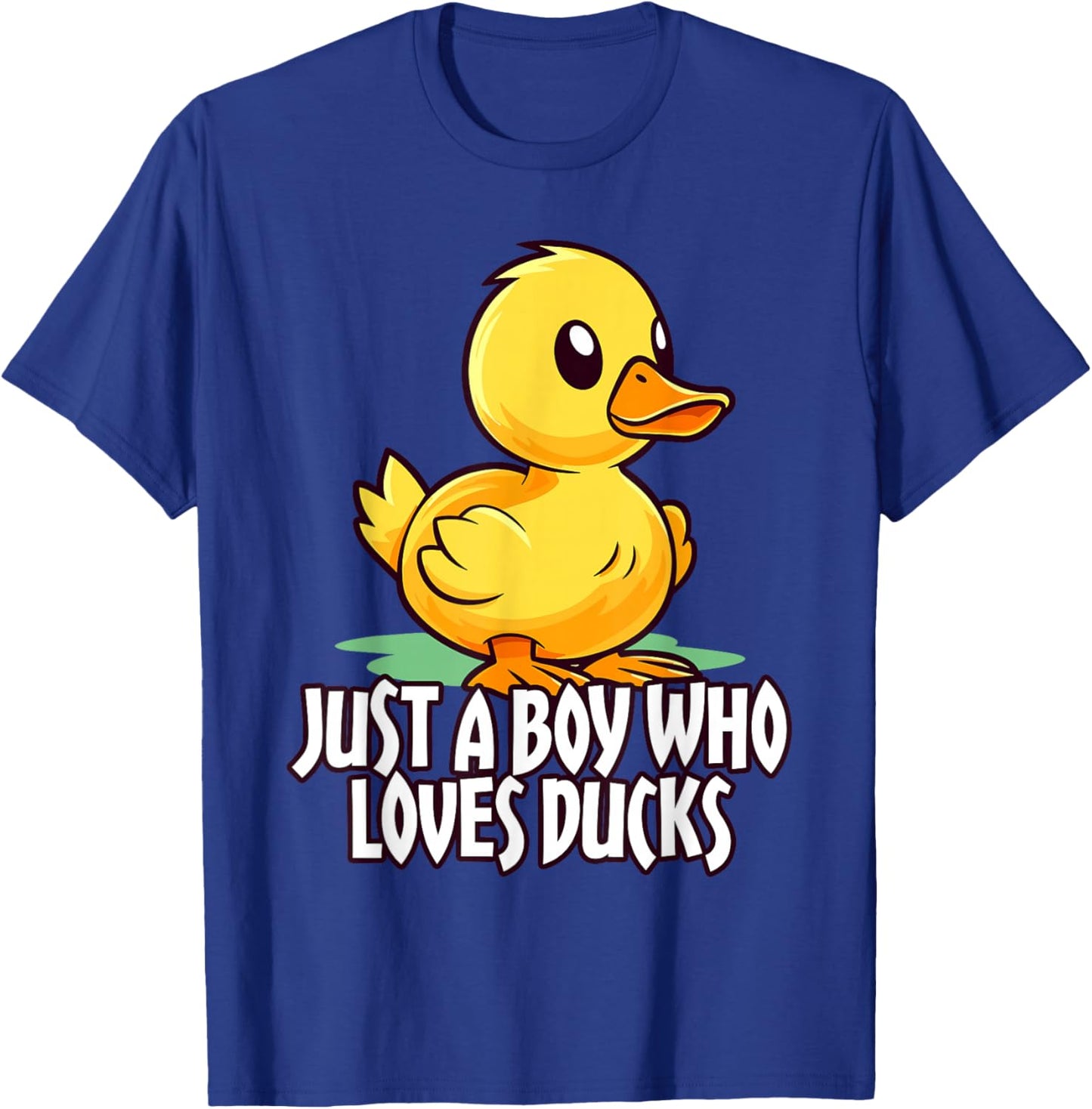 Cute Cartoon for Duck Lover Just a Boy Who Loves Ducks Gifts T-Shirt - T-Shirt | Royal