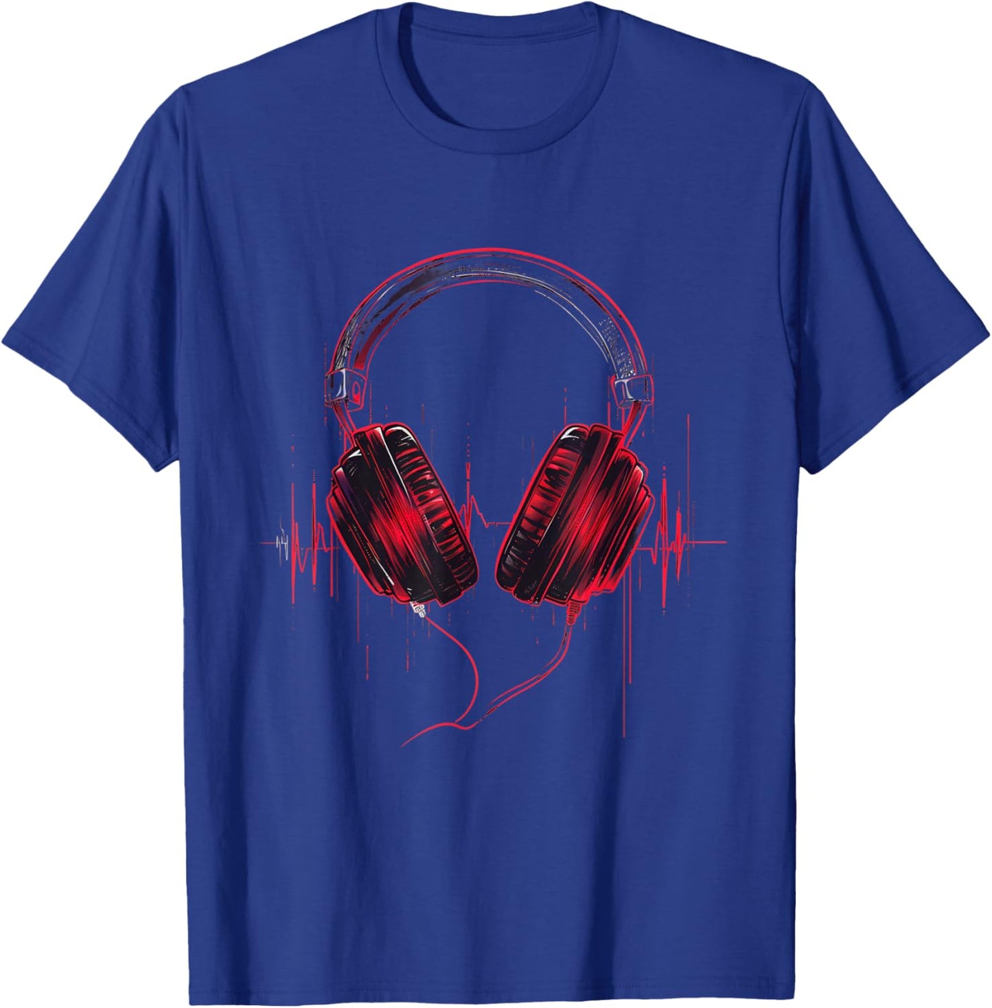 Turntable DJ Music Animals Black Music Themed DJ , , Small, Short Sleeve, Classic Fit, Imported, Polyester 100% T-Shirt - T-Shirt | Royal