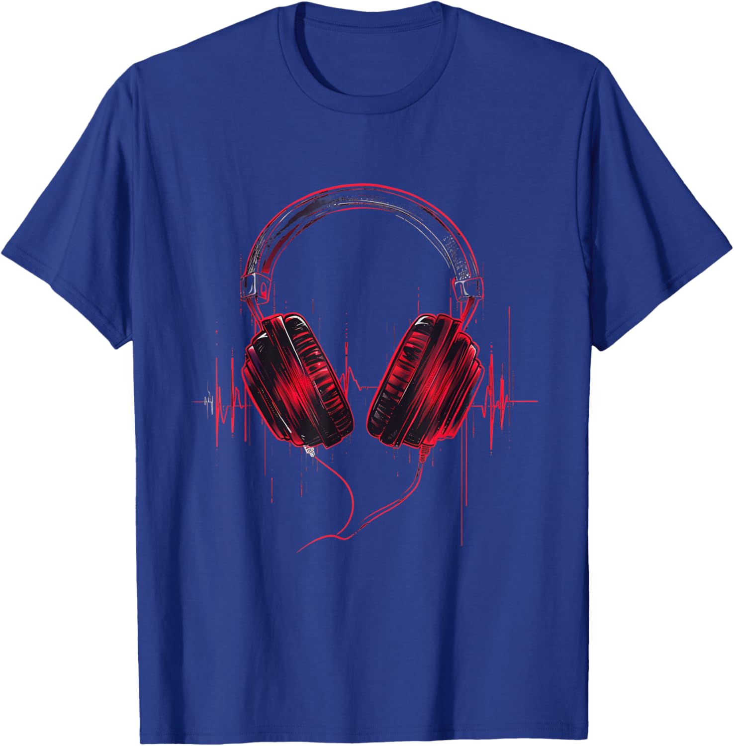 Turntable DJ Music Animals Black Music Themed DJ , , Small, Short Sleeve, Classic Fit, Imported, Polyester 100% T-Shirt - T-Shirt | Royal