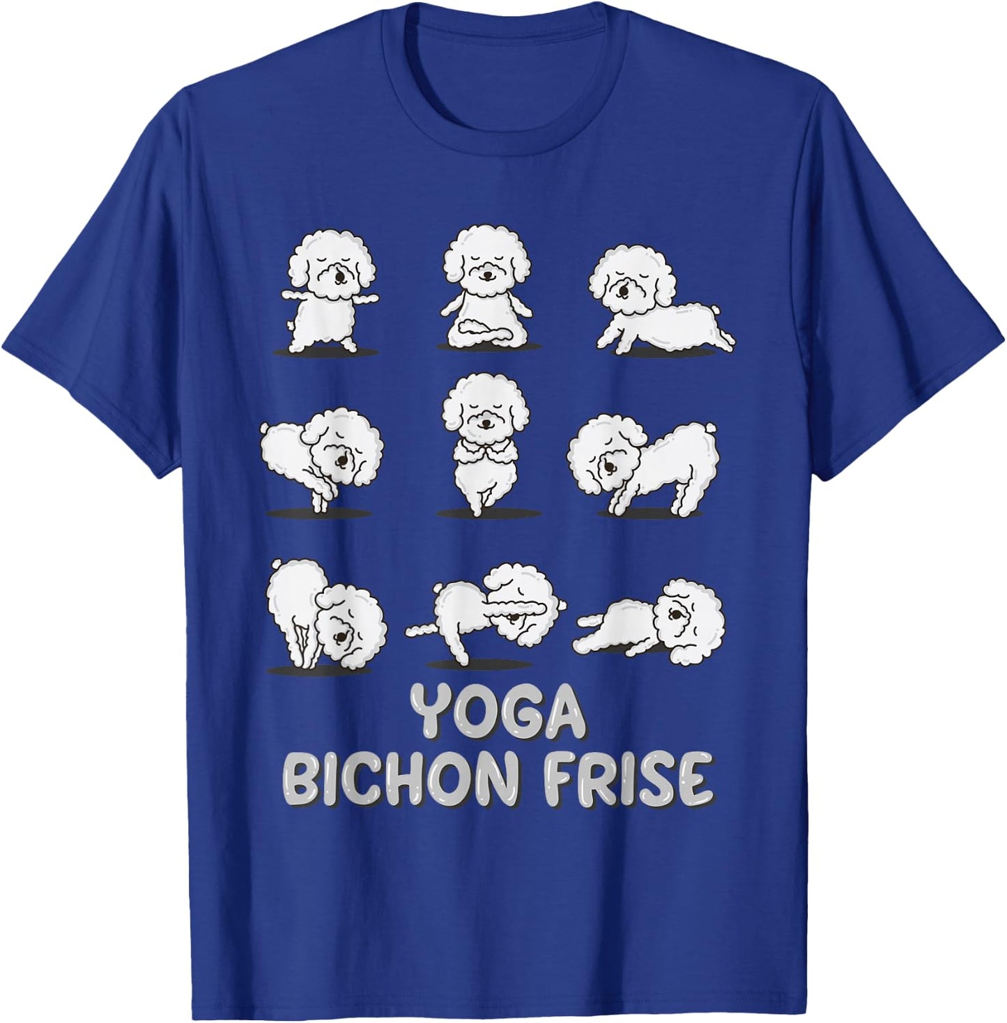Yoga Bichon Frise Shirt Spiritual Zen Meditation Dog Lover T-Shirt - T-Shirt | Royal