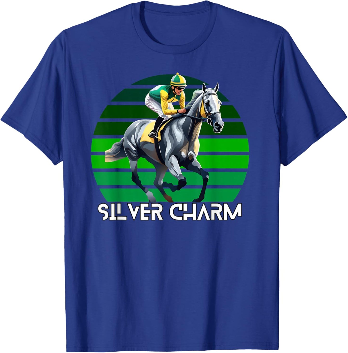 Silver Charm Horse, Horse Racing, Santa Anita, Del Mar Shirt T-Shirt - T-Shirt | Royal