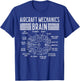 Aircraft Mechanics Brain Fun Airplane Maintenance Men Women T-Shirt - T-Shirt | Royal