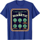 Type One Diabetes A Day As A Diabetic Funny T1D Awareness T-Shirt - T-Shirt | Royal