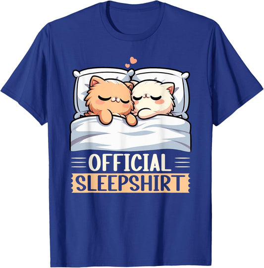 Official Sleepshirt Funny Persian Cat Nap Pajamas Sleepwear Men Women Kids T-Shirt - T-Shirt | Royal