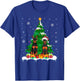 Doberman Pinscher Dog Christmas Tree Light Santa Reindeer PJ T-Shirt - T-Shirt | Royal