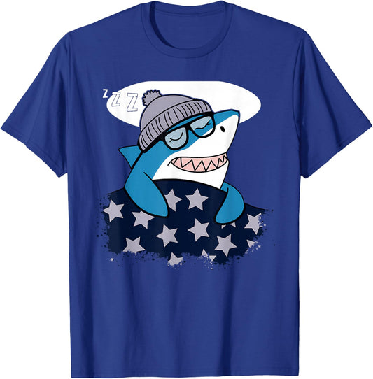 Shark Sleeping Animal Pajamas Nap PJs Outfit Shark T-Shirt - T-Shirt | Royal