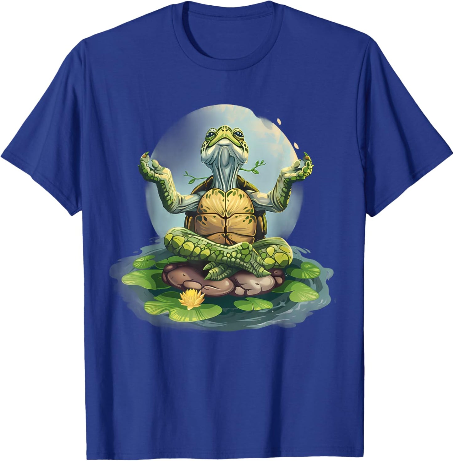 Meditation Turtle Zen Buddha Spirituality Buddhist Hindu T-Shirt - T-Shirt | Royal