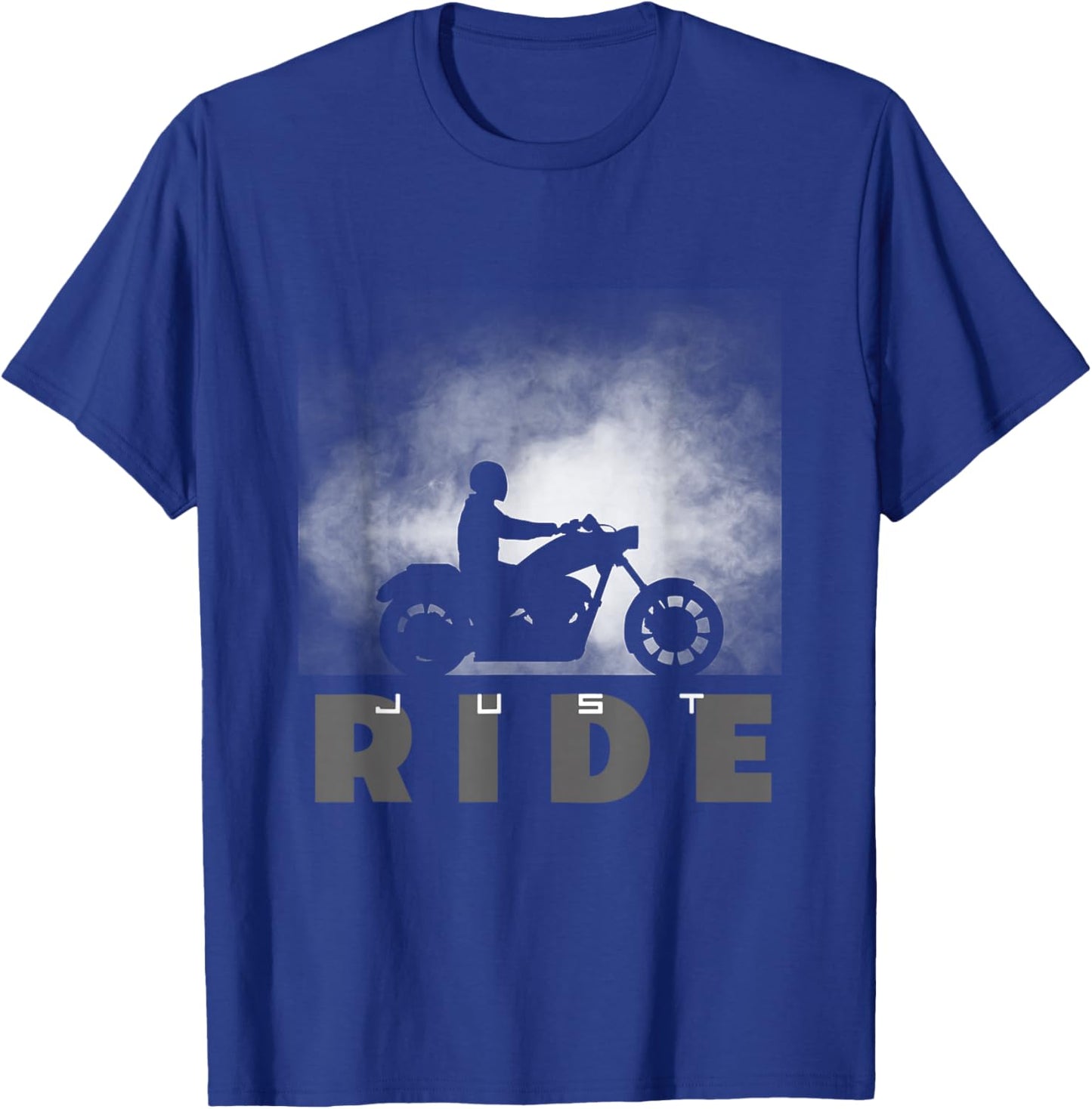 Just Ride Motorcycle Apparel - Biker Motorcycle T-Shirt - T-Shirt | Royal