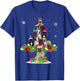 Ugly Sweater Christmas Tree French Bulldog Dog Xmas Lights Men Women Kids T-Shirt - T-Shirt | Royal