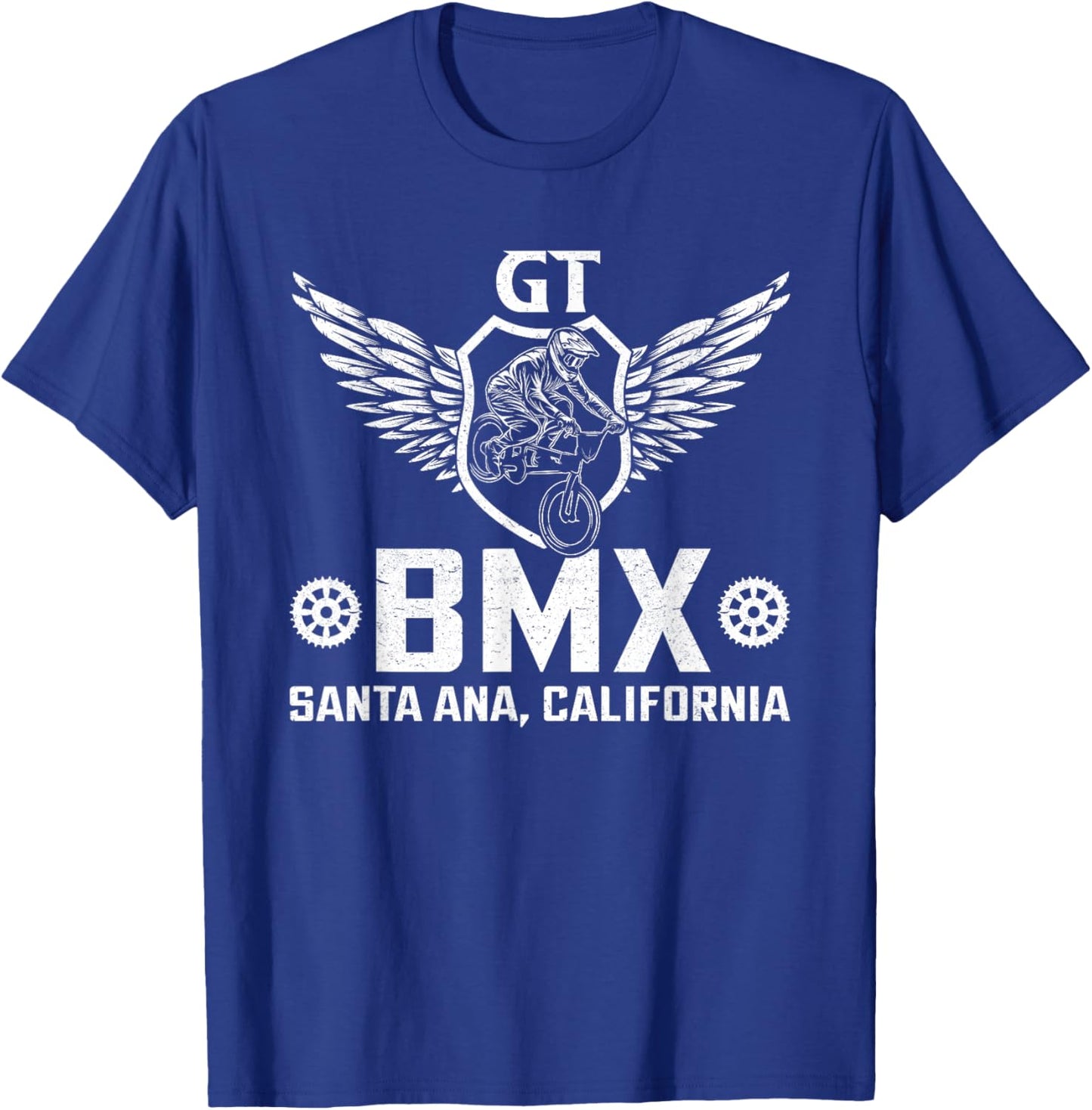 GT BMX Santa Ana, California T-Shirt - T-Shirt | Royal