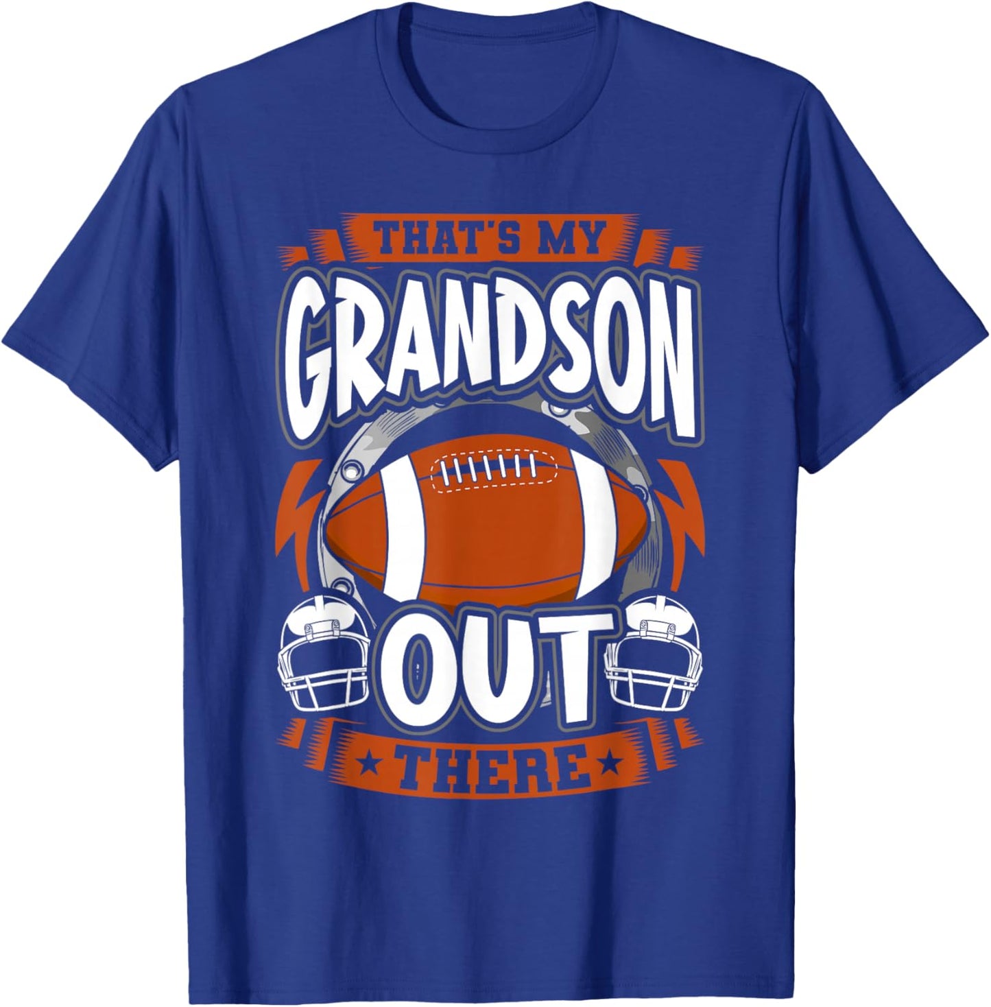 That's my Grandson Out There - Vintage Football T-Shirt - T-Shirt | Royal
