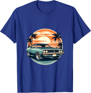 Classic Muscle Car Retro Vintage Style T-Shirt - T-Shirt | Royal