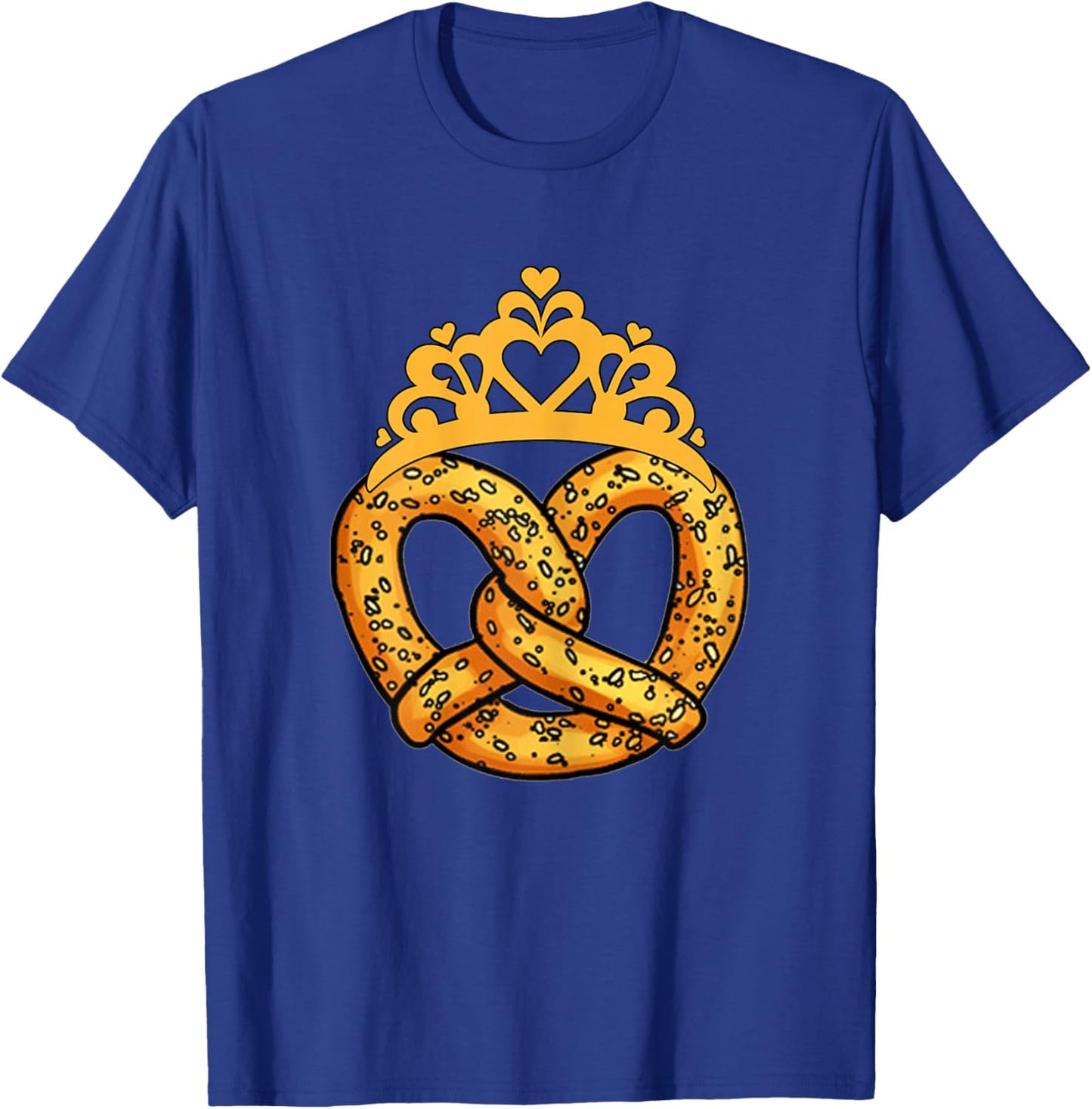 I Heart Pretzel Love Pretzel It's Pretzel Time Pretzel Queen T-Shirt - T-Shirt | Royal