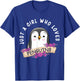 Just A Girl Who Loves Penguins Girls Penguin Lover T-Shirt - T-Shirt | Royal