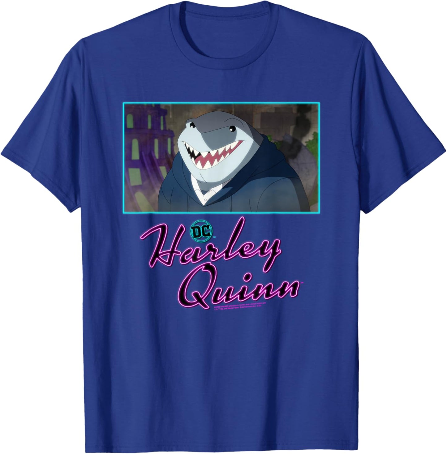 Harley Quinn King Shark Close-up T-Shirt - T-Shirt | Royal