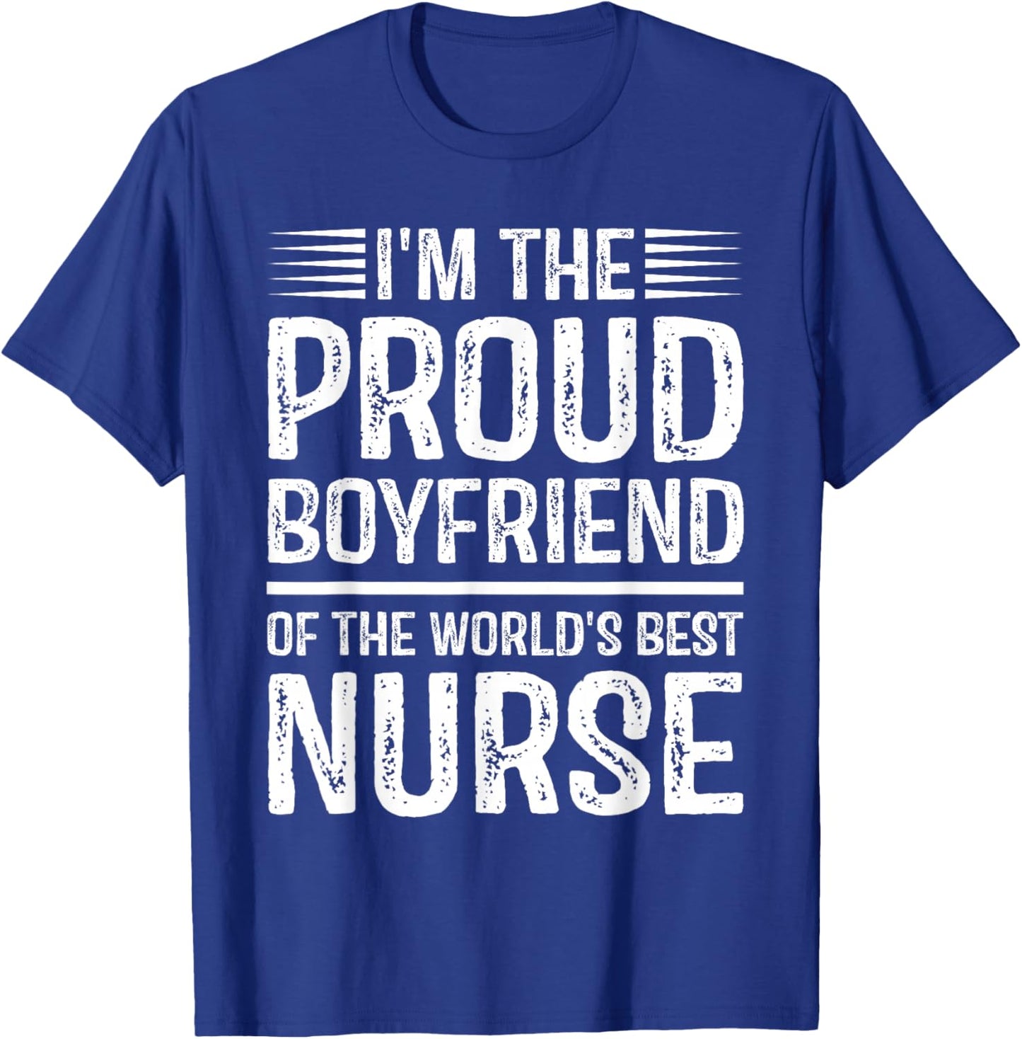 Proud Boyfriend Of Awesome Nurse T-Shirt - T-Shirt | Royal