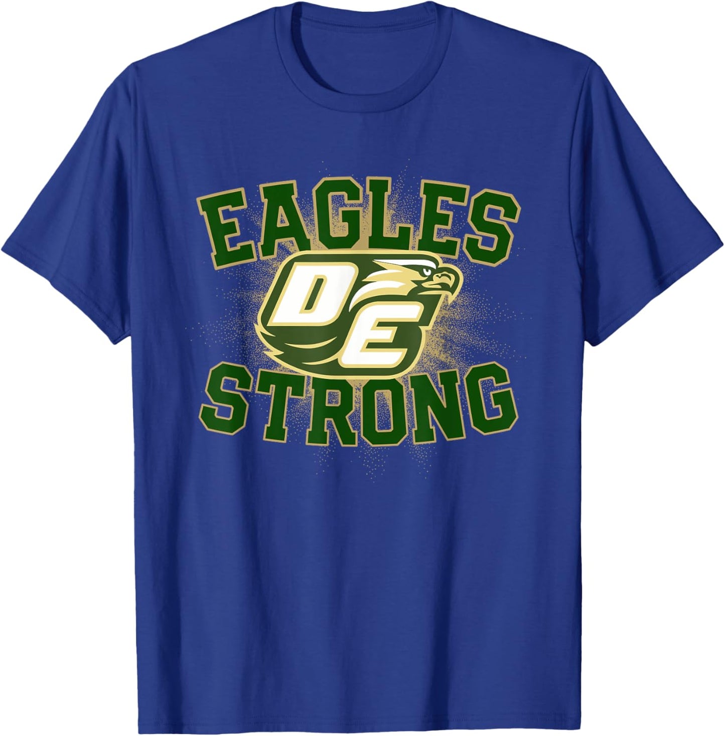 Desoto Eagles Logo Strong Flag HS T-Shirt - T-Shirt | Royal