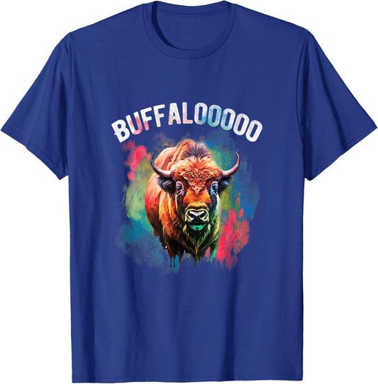 Lucky Buffalo Casino Slot Machine BUFFALOOOOO Gambling T-Shirt - T-Shirt | Royal