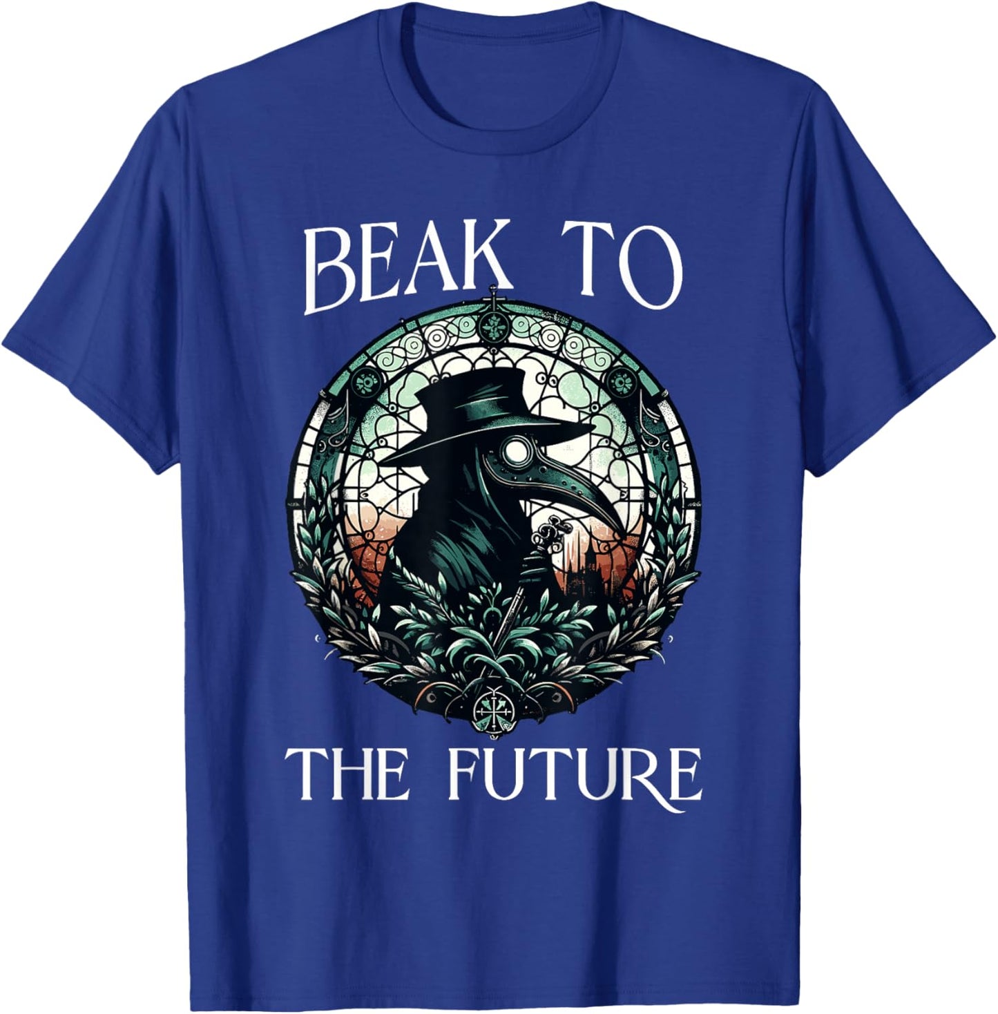 Spooky Halloween Horror Plague Doctor Pandemic T-Shirt - T-Shirt | Royal