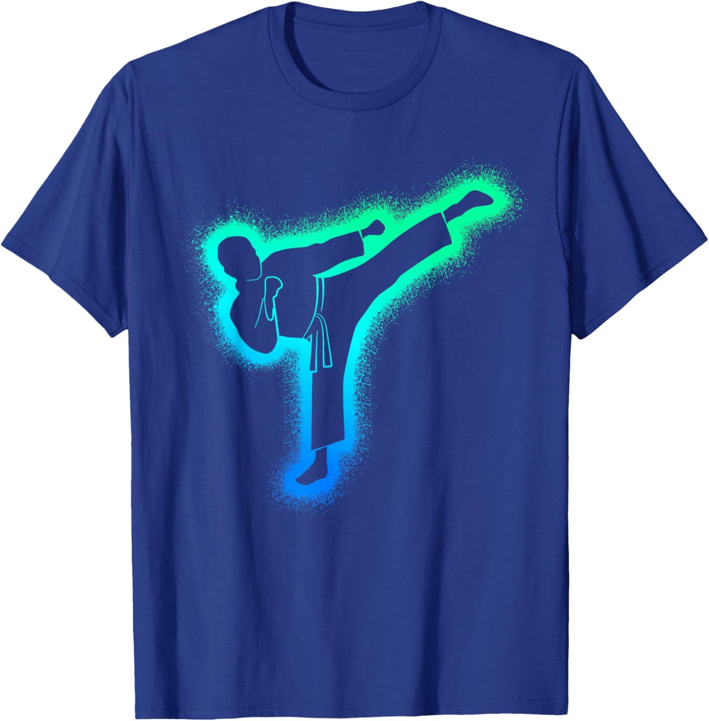 Taekwondo Martial Arts Kids Men Boys Karate T-Shirt - T-Shirt | Royal