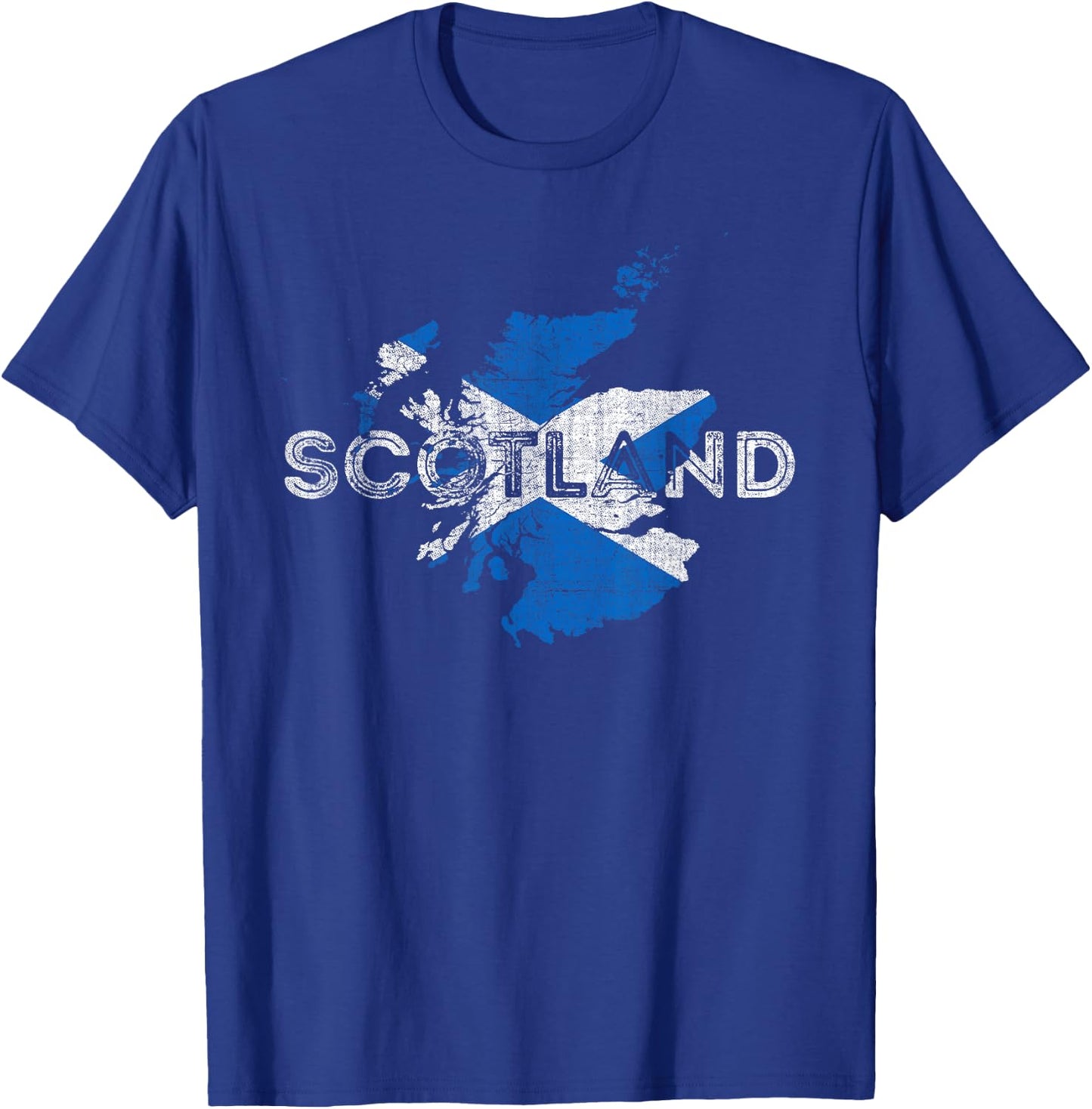 Scottish Map and Flag Souvenir - Distressed Scotland T-Shirt - T-Shirt | Royal