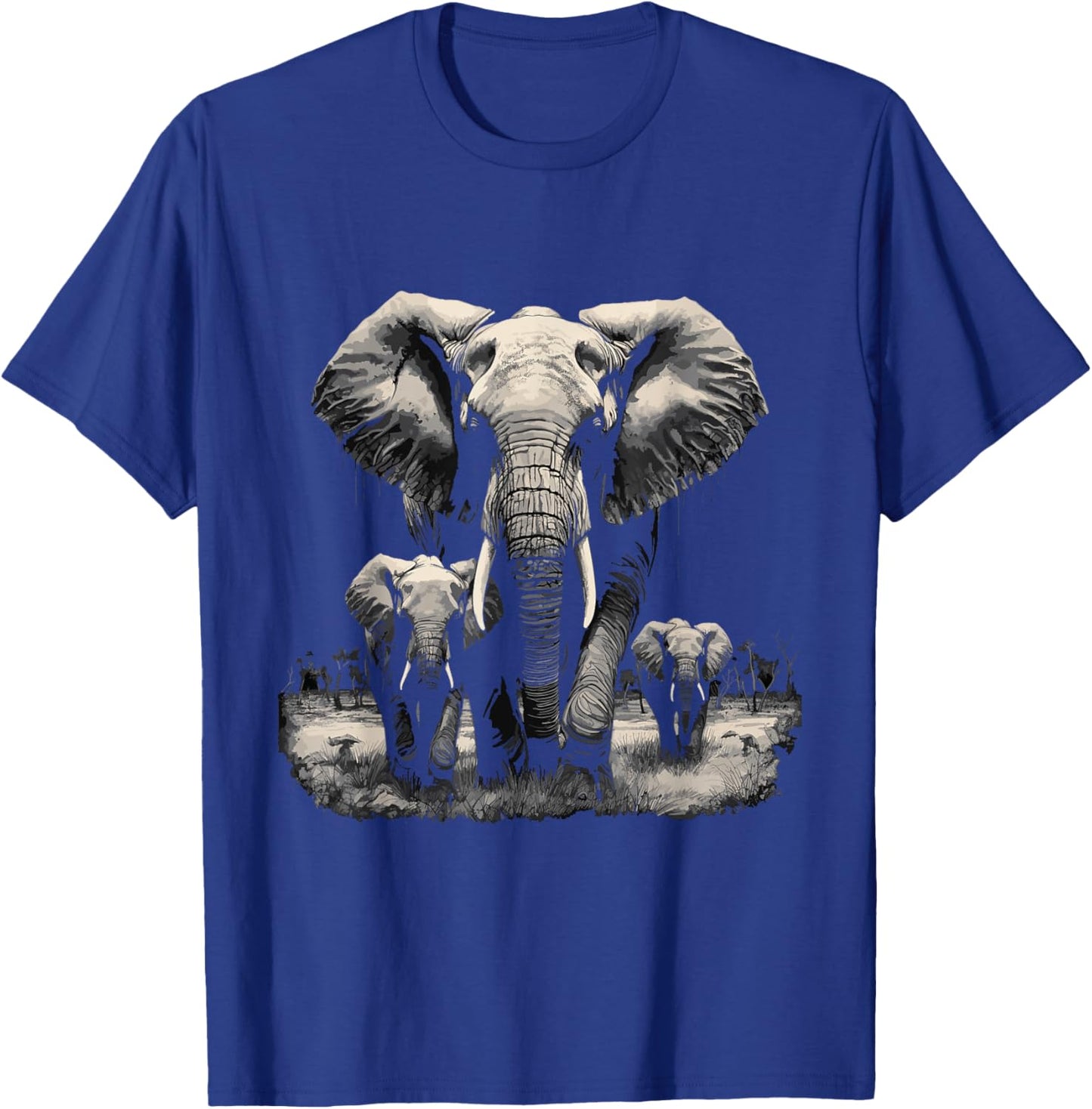 Elephant Family Elephant T-Shirt - T-Shirt | Royal