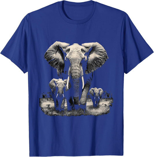 Elephant Family Elephant T-Shirt - T-Shirt | Royal