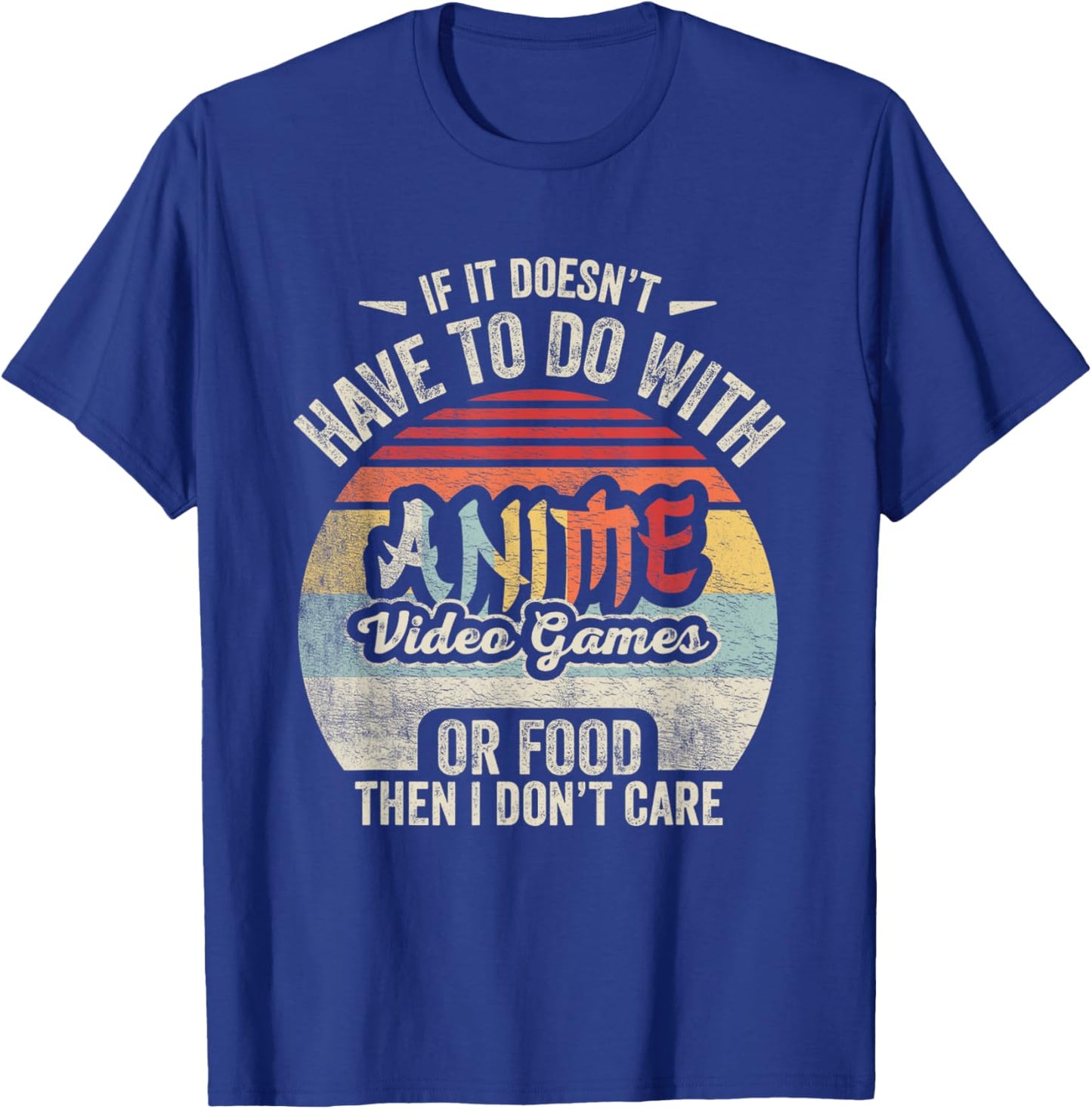 Vintage Anime Video Game Food Shirt Video Games Food Anime T-Shirt - T-Shirt | Royal