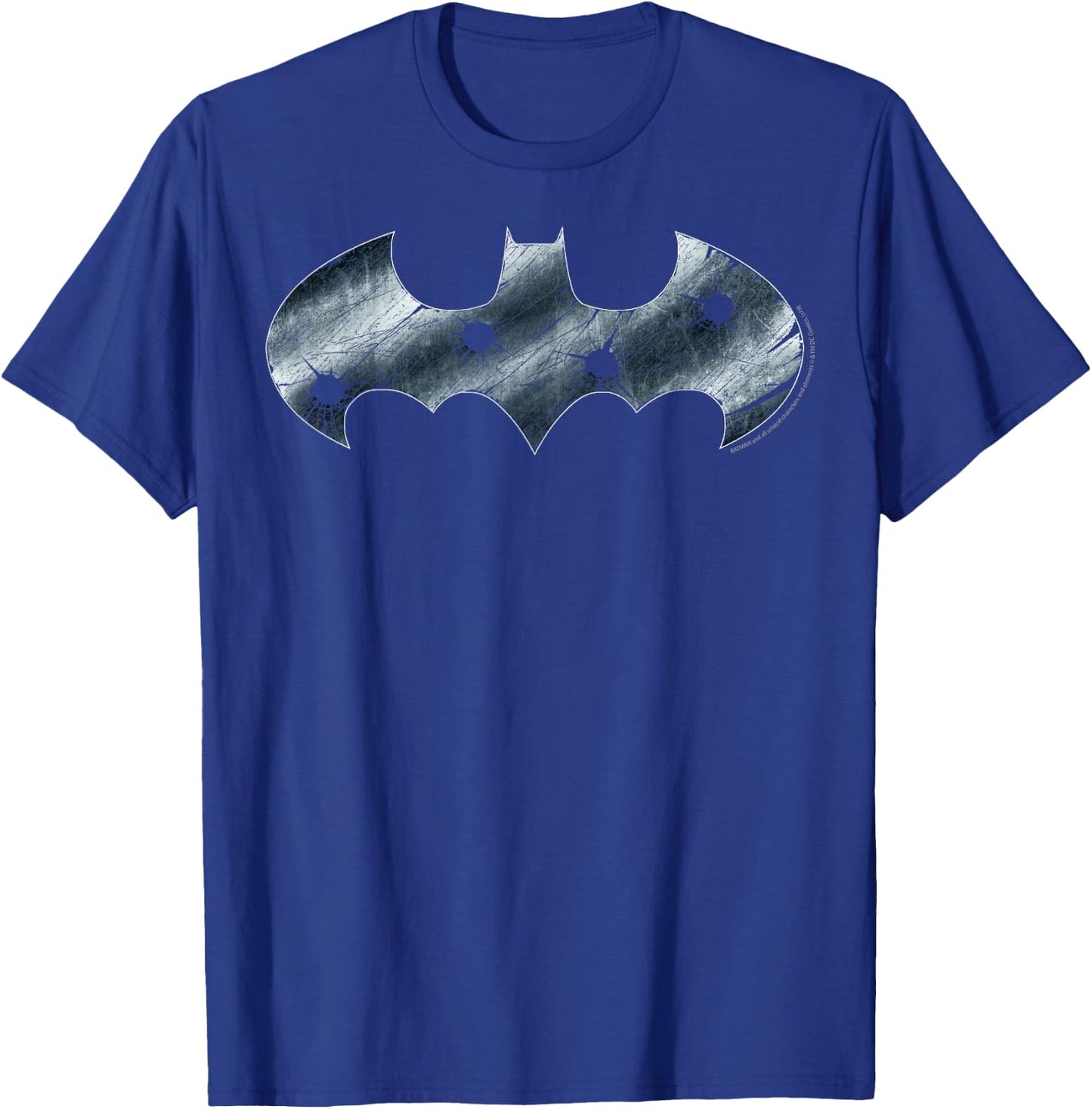 DC Comics Batman Steel Logo T-Shirt - T-Shirt | Royal