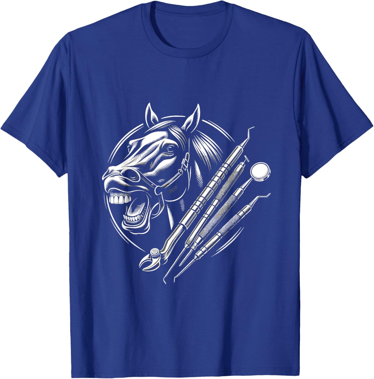 Equine Dentistry Horse Lover Designs T-Shirt - T-Shirt | Royal