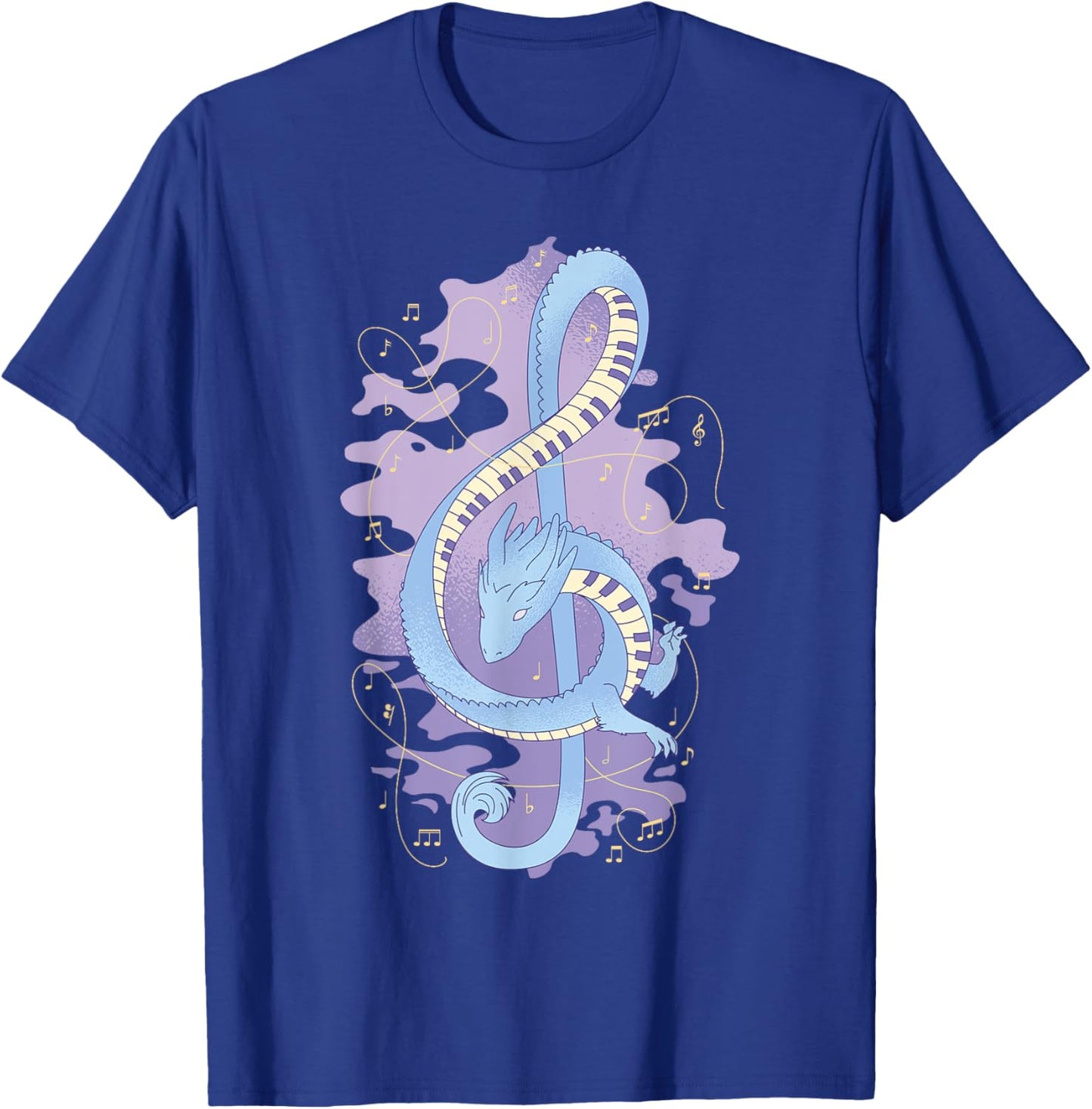 Treble Clef with Dragon T-Shirt - T-Shirt | Royal
