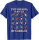 This Grandpa Is Not Old Hes Analog Retro Music Funny Vinyl T-Shirt - T-Shirt | Royal
