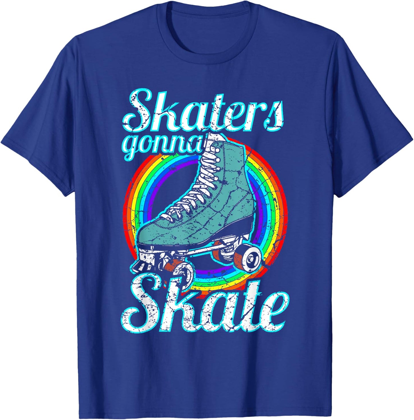 Retro Skaters Gonna Skate Roller Skate T-Shirt - T-Shirt | Royal
