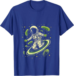 Space Astronaut Pickle T-Shirt - T-Shirt | Royal