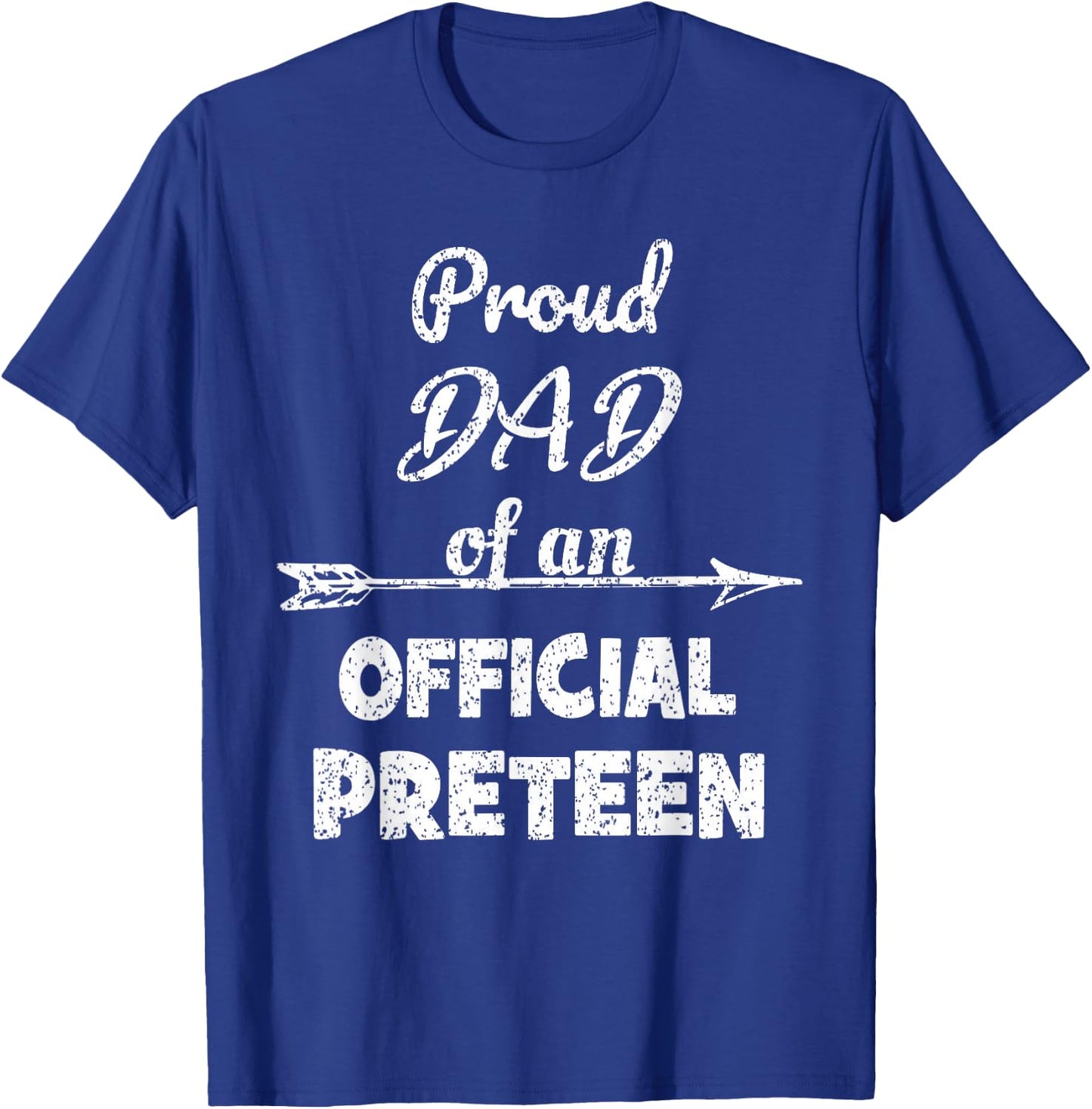 Proud Dad Of An Official Preteen 12th Birthday 12 Years Old T-Shirt - T-Shirt | Royal