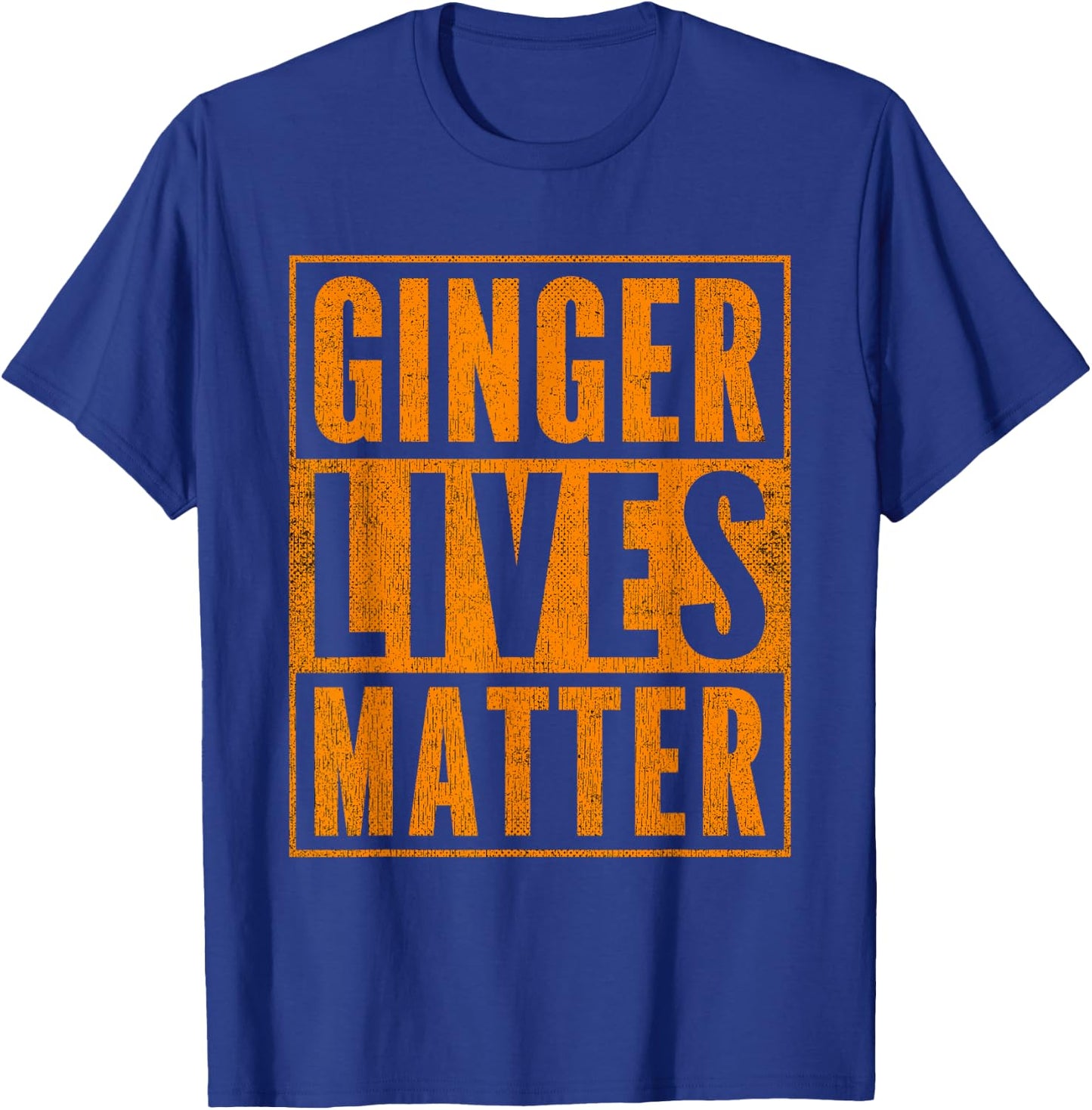 Funny Ginger Lives Matter Old School Graphic Redhead T-Shirt - T-Shirt | Royal