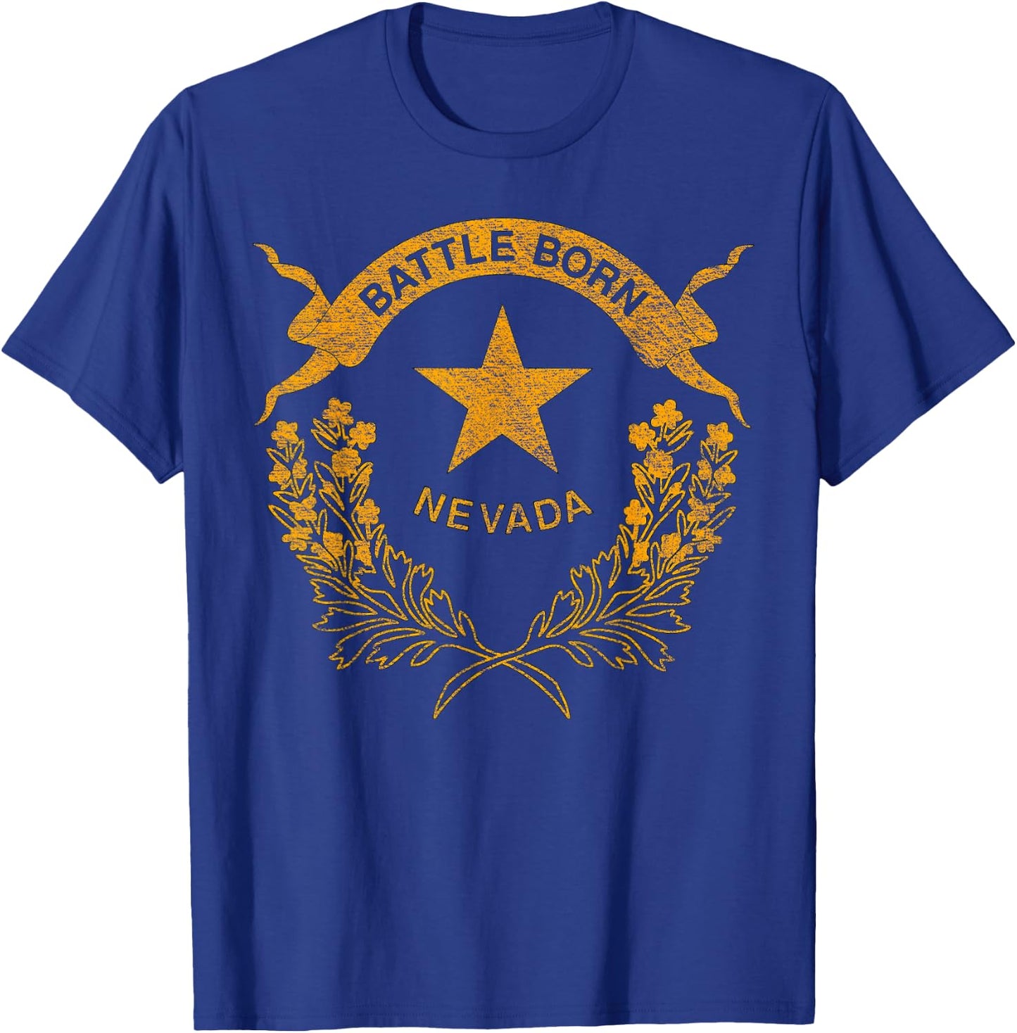 State of Nevada Flag -- Las Vegas Reno Lake Tahoe Carson T-Shirt - T-Shirt | Royal