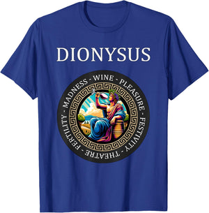 Dionysus Ancient Greek God of Wine and Feasts T-Shirt - T-Shirt | Royal