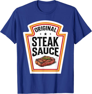 Original Steak Sauce Halloween Costume Family Group Matching T-Shirt - T-Shirt | Royal