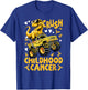 Crush Childhood Cancer Awareness Monster Truck Dinosaur T-Shirt - T-Shirt | Royal