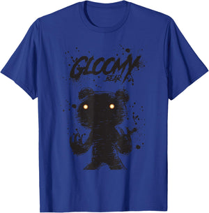 Gloomy Bear Naughty Grizzly Black Shadow Abstraction Anime T-Shirt - T-Shirt | Royal